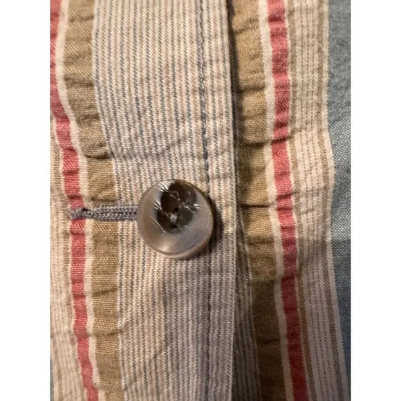 Striped Cotton Blazer Jacket Pink Blue Beige Tan Casual Career - Picture 8 of 12